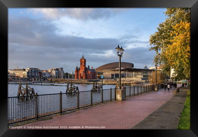 Cardiff Bay view Framed Print by Daryl Peter Hutchinson