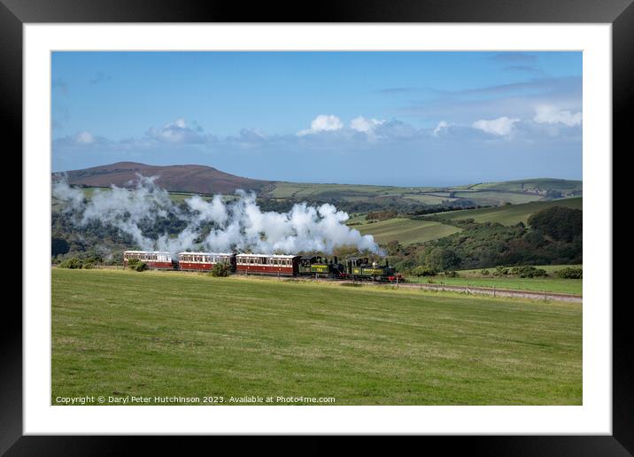 Lynton & Barnstaple steam railway Framed Mounted Print by Daryl Peter Hutchinson