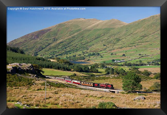 Beyer Garratt loco No.138 winds its way out of Rhy Framed Print by Daryl Peter Hutchinson