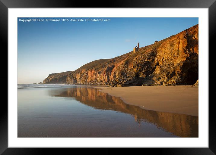  Chapel Porth Framed Mounted Print by Daryl Peter Hutchinson