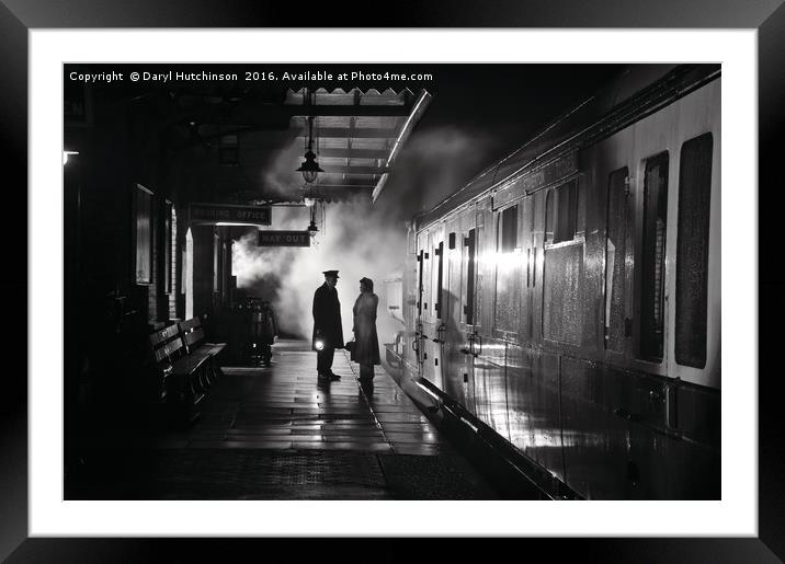 The late train.... Framed Mounted Print by Daryl Peter Hutchinson
