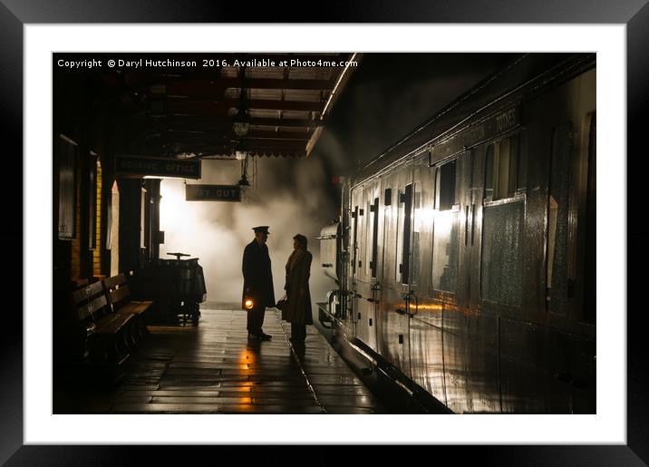 Off the last train Framed Mounted Print by Daryl Peter Hutchinson