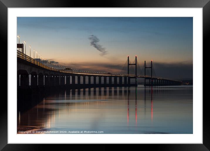 Gateway to Wales, the Second Severn Crossing - Pri Framed Mounted Print by Daryl Peter Hutchinson