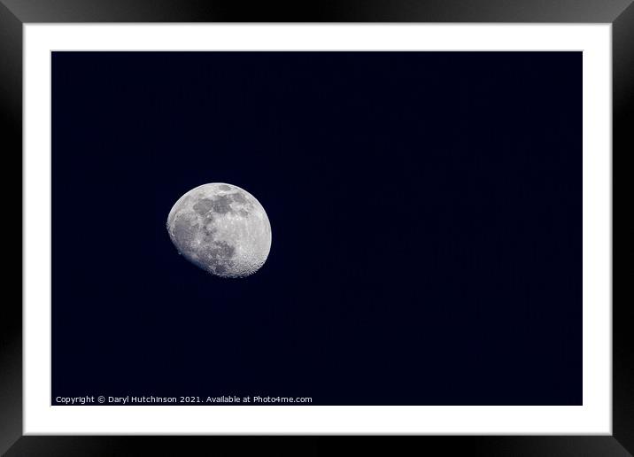 The Moon Framed Mounted Print by Daryl Peter Hutchinson
