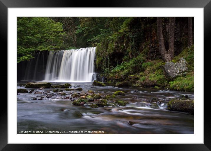 Waterfall Country Framed Mounted Print by Daryl Peter Hutchinson