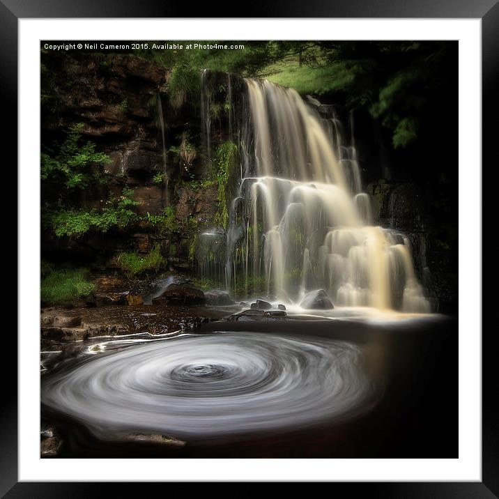  East Gill Falls Framed Mounted Print by Neil Cameron