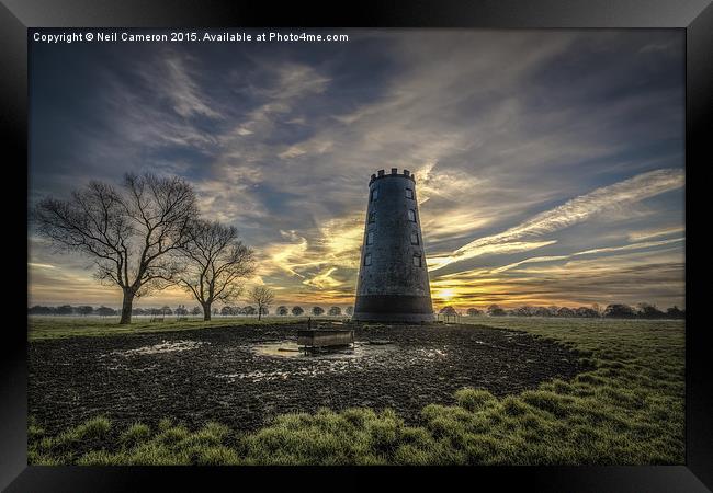  The Black Mill Framed Print by Neil Cameron