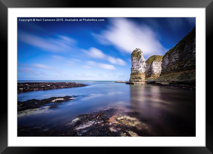 Selwick Bay Stack Framed Mounted Print by Neil Cameron