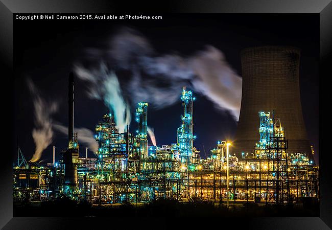  Saltend Chemical works Framed Print by Neil Cameron