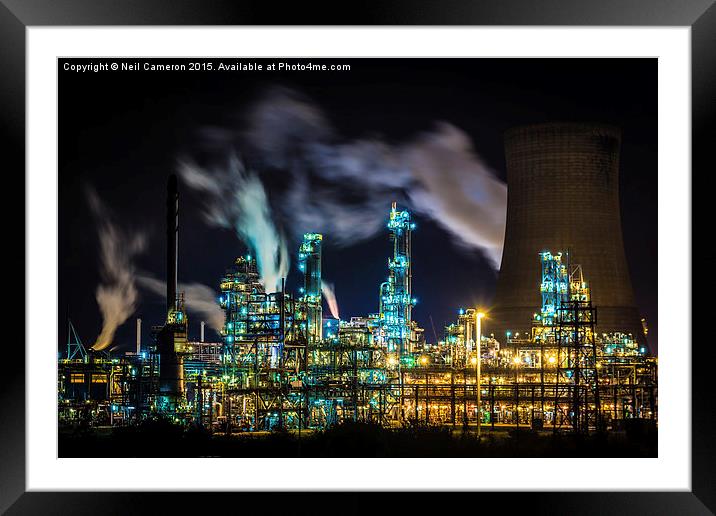  Saltend Chemical works Framed Mounted Print by Neil Cameron