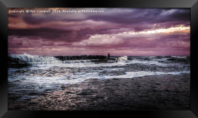 Staithes Framed Print by Neil Cameron