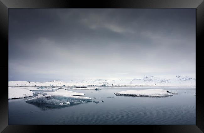  Icy morning, Jokulsarlon, Iceland Framed Print by Neil Almnond