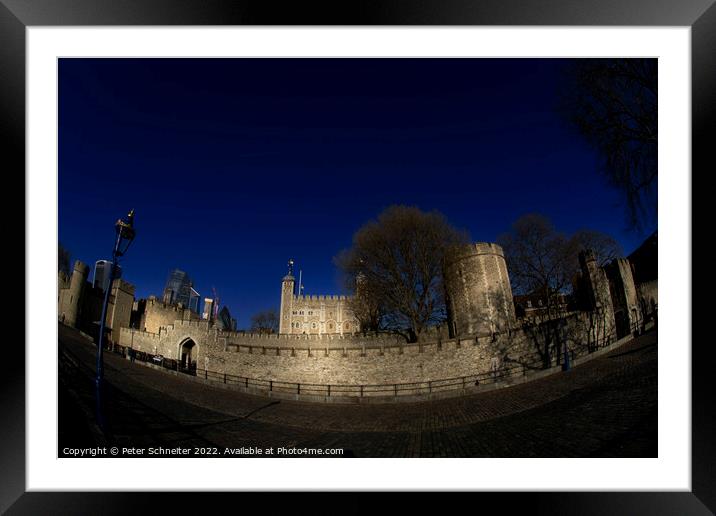 Tower of London, UK Framed Mounted Print by Peter Schneiter