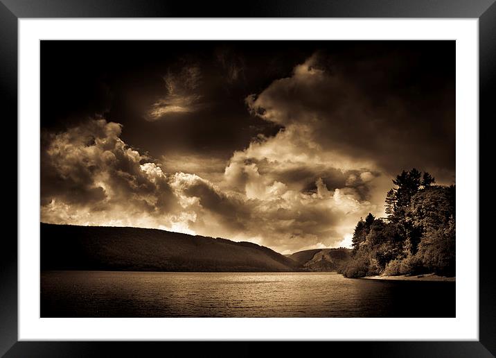  Lake Vyrnwy, Wales Framed Mounted Print by Julian Bound