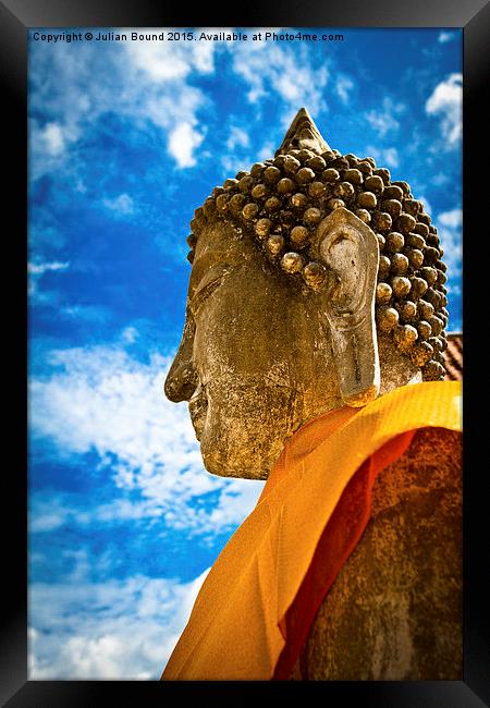  Buddha of Ayutthaya, Thailand Framed Print by Julian Bound