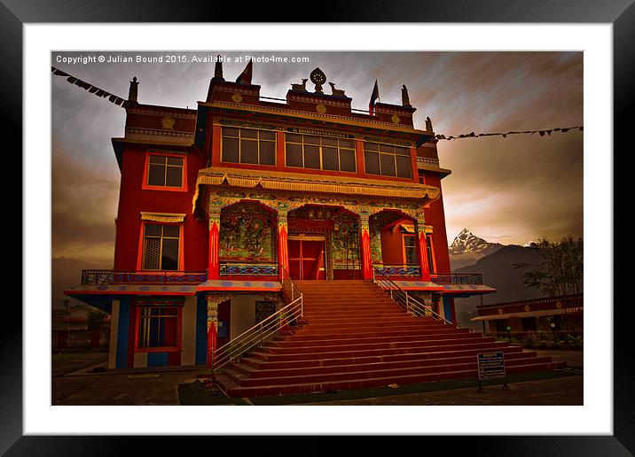  Pemba Monastary, Pokhara, Nepal Framed Mounted Print by Julian Bound