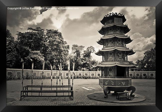 The Chinese Vihara Gunung Timur Temple, Medan, Ind Framed Print by Julian Bound