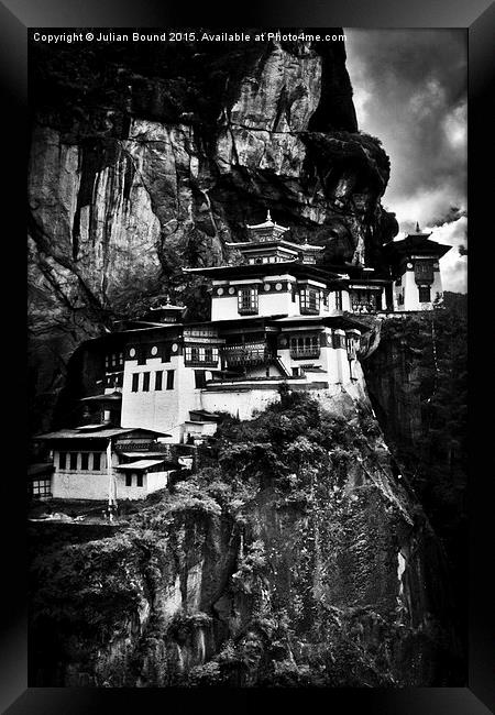   The Taktsang 'Tigers Nest' Monastery, Bhutan Framed Print by Julian Bound