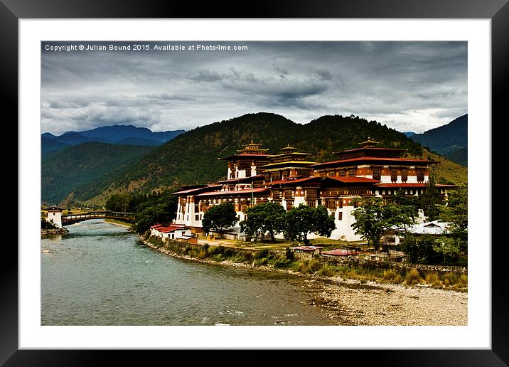   Punakha Fortress Monastery, Bhutan Framed Mounted Print by Julian Bound