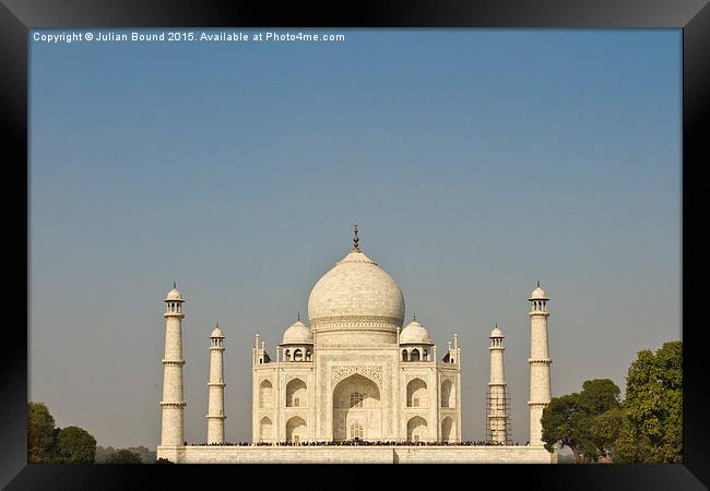 The Taj Mahal, Agar, India Framed Print by Julian Bound