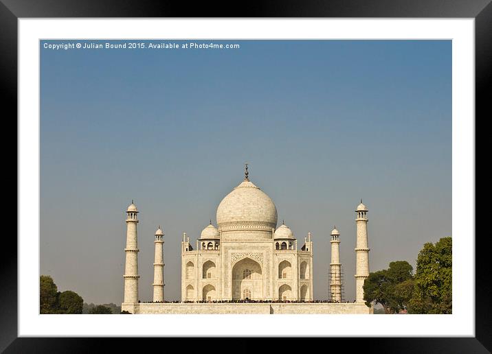 The Taj Mahal, Agar, India Framed Mounted Print by Julian Bound