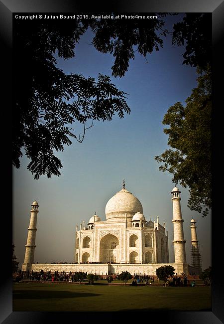 The Taj Mahal, Agar, India Framed Print by Julian Bound