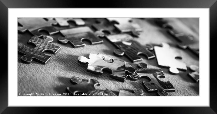 Jigsaw puzzle Framed Mounted Print by Glenn Cresser