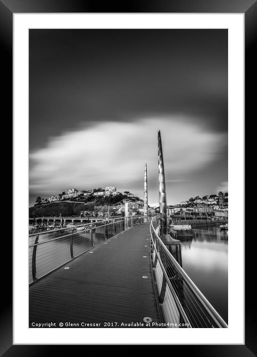 Torquay Harbour Bridge Framed Mounted Print by Glenn Cresser