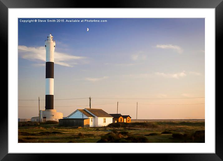  Lighthouse at Dungeness Framed Mounted Print by Steve Smith