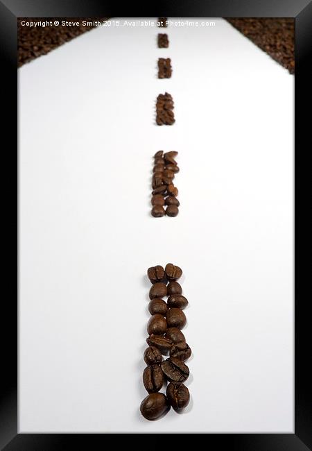 Coffee Bean Highway Framed Print by Steve Smith