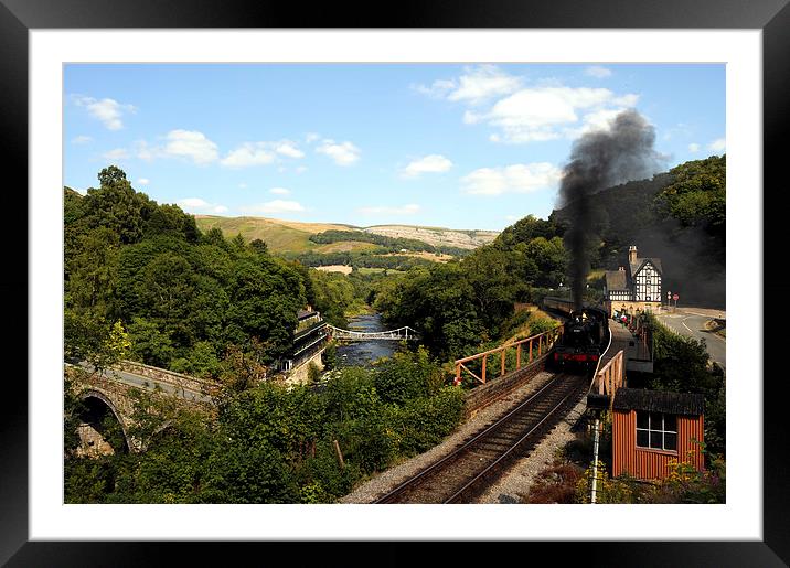  Steam Train At Berwyn Station, Llangollen Framed Mounted Print by Harvey Hudson