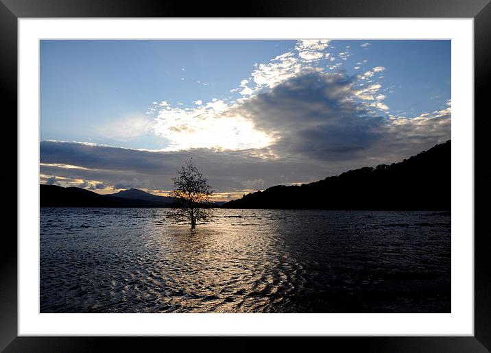  Lake Bala After The Flood Framed Mounted Print by Harvey Hudson