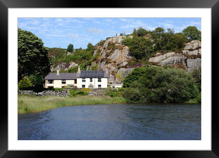 Beside Llyn Padarn in Snowdonia Framed Mounted Print by Harvey Hudson