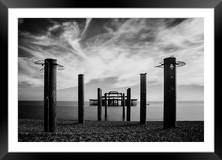  The Old Pier  Framed Mounted Print by Paul Bate