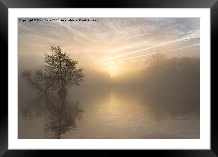 A Winters Sunrise Framed Mounted Print by Paul Bate