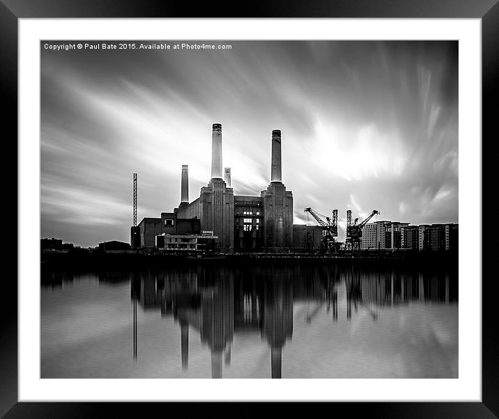  Battersea Power Station Framed Mounted Print by Paul Bate