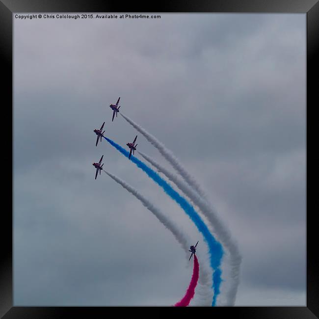  The Red Arrows  Framed Print by Chris Colclough