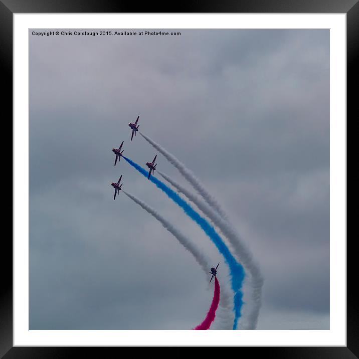  The Red Arrows  Framed Mounted Print by Chris Colclough