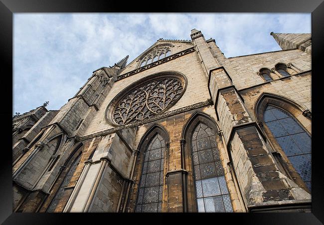 Bishop's Eye Rose Window Framed Print by Scott Pollard