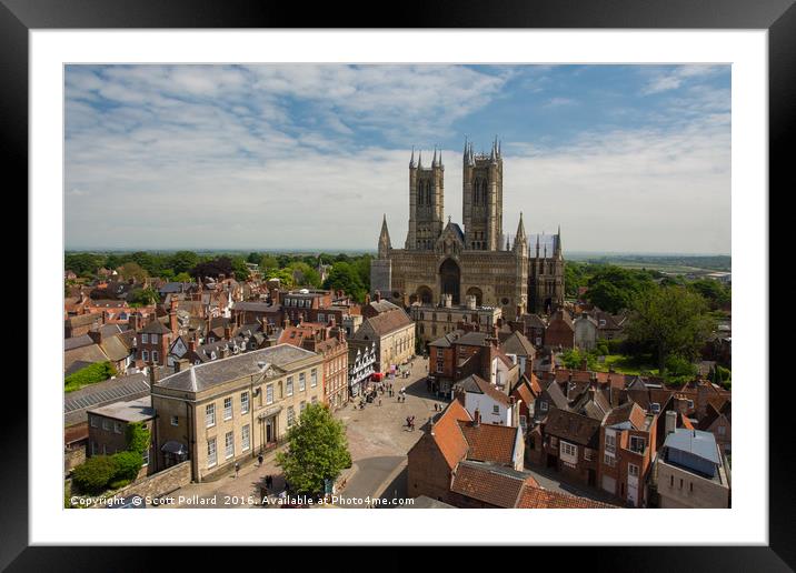 Lincoln Cathredral Framed Mounted Print by Scott Pollard