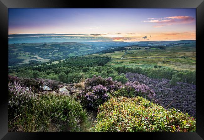 Millstone Edge Sunset, Peak District  Framed Print by Phil Sproson