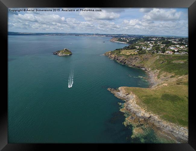  Hope's Nose Babbacombe  Framed Print by Aerial Dimensions
