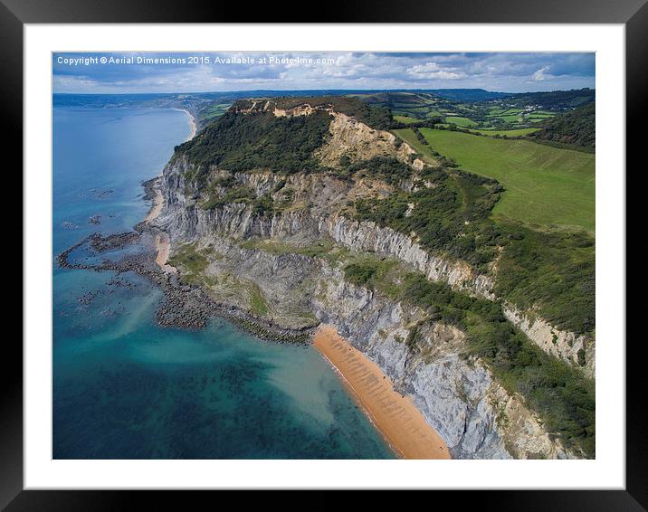  Golden Cap  Framed Mounted Print by Aerial Dimensions