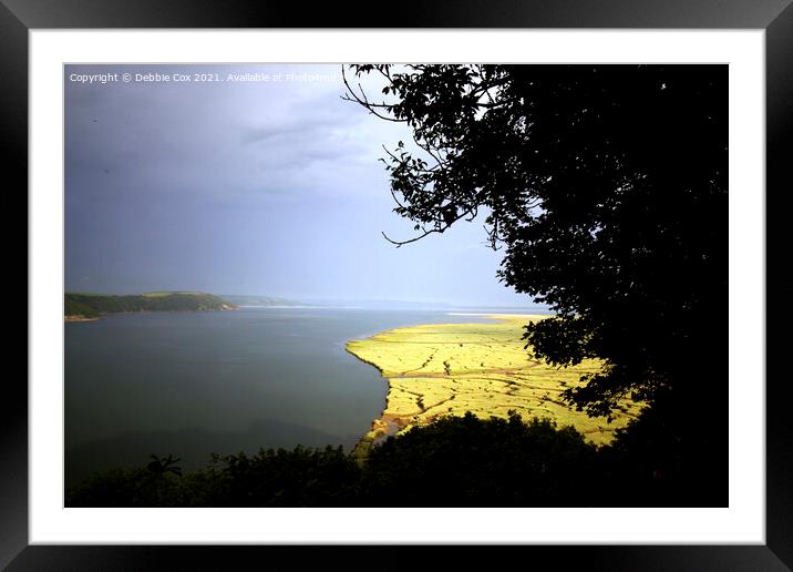 Overlooking Salt Marshes Framed Mounted Print by Debbie Cox