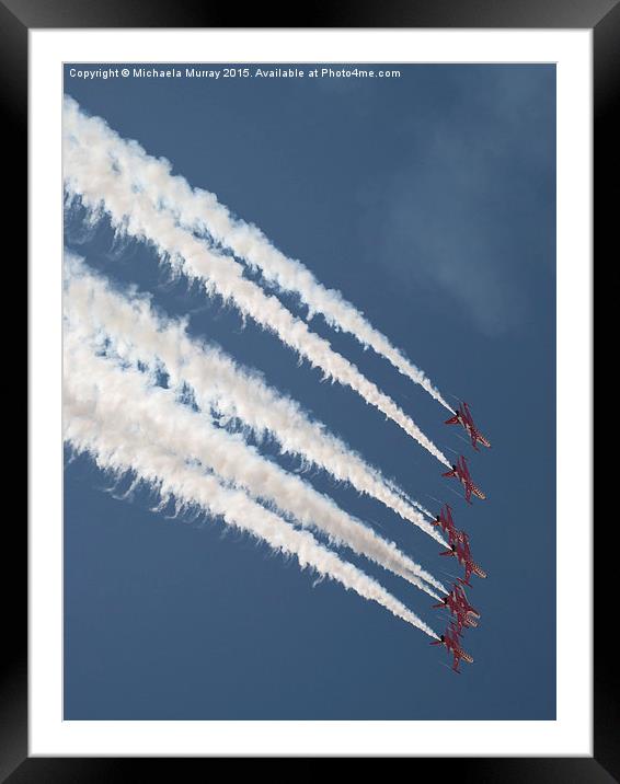 Turkish F16 Falcon Jet plane Framed Mounted Print by Michaela Murray