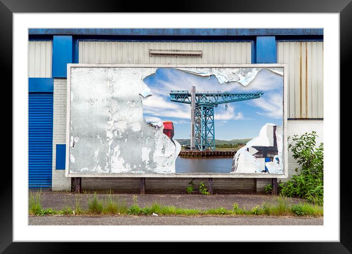 Clydebank & the Titan Crane. Framed Mounted Print by Rich Fotografi 