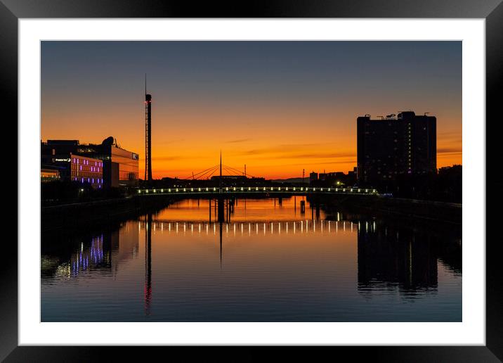 Sunset on the Clyde Framed Mounted Print by Rich Fotografi 