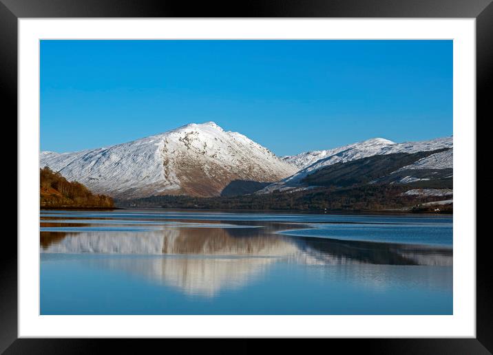 Snow on the Argyll Hills Framed Mounted Print by Rich Fotografi 