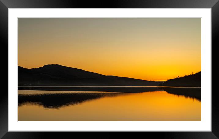 Winter Sunset on Loch Fyne Framed Mounted Print by Rich Fotografi 