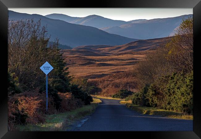 Single Track Road, Isle of Mull Framed Print by Rich Fotografi 